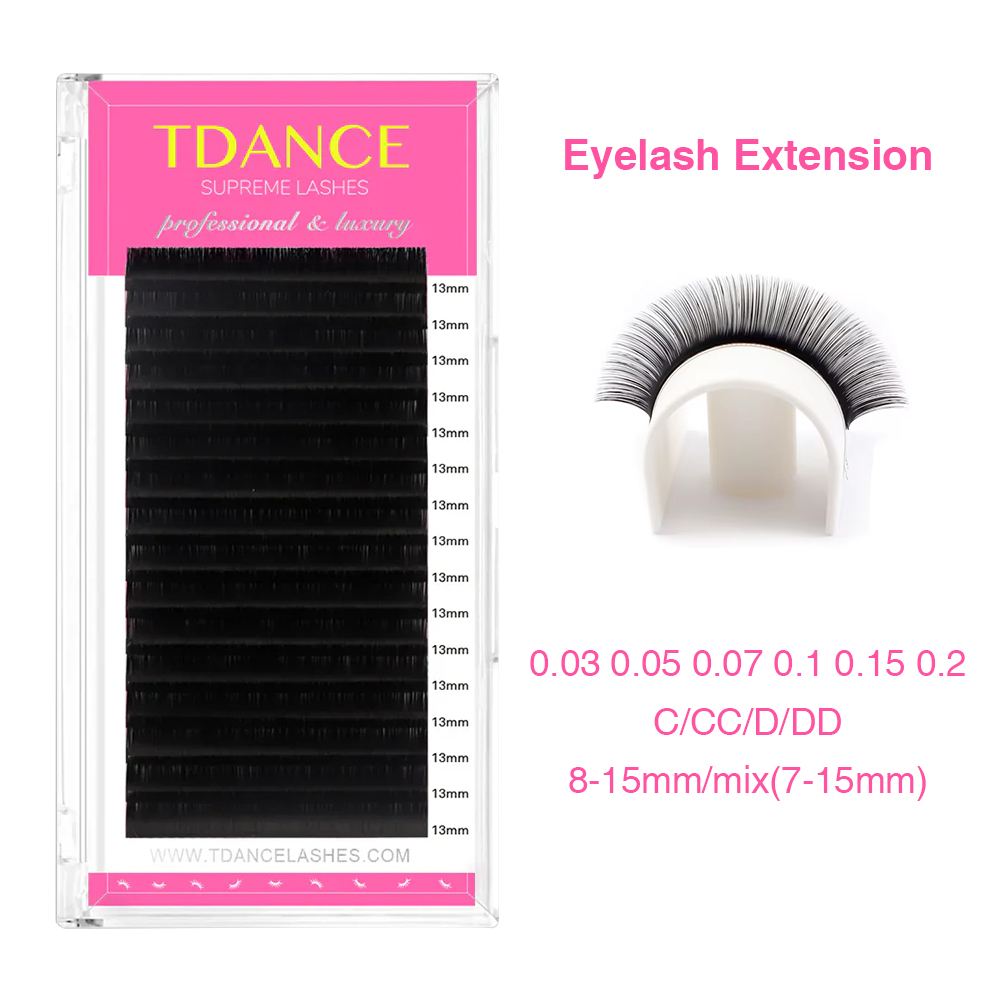 Eyelash Extension Russian - TDANCE 속눈썹 연장 16Rows 한국 PBT