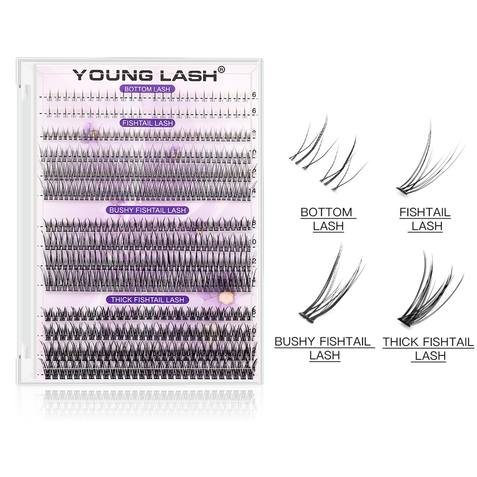20D 볼륨 밍크 인조 속눈썹 열 접착 베이스 스트립  - Eyelash Extension London 리뷰 및 가격