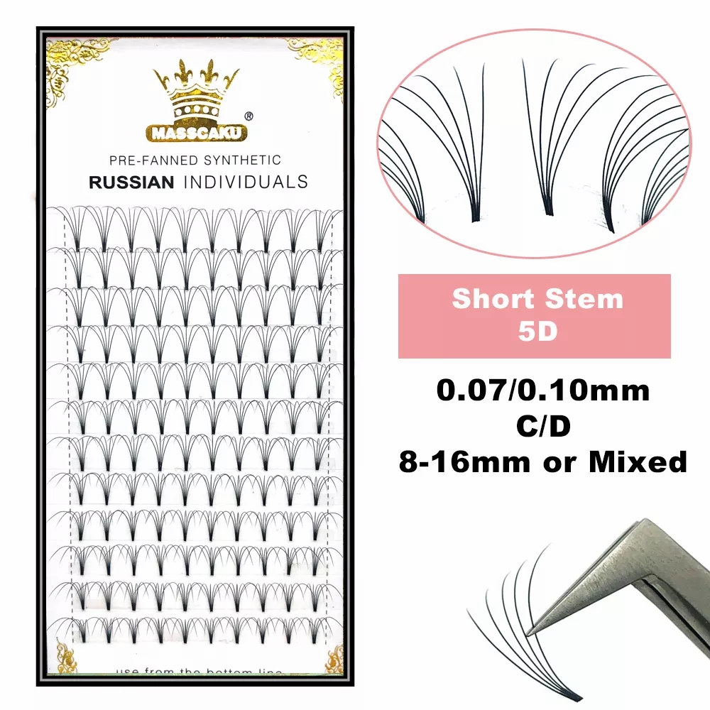 MASSCAKU Premade 러시아어 볼륨 짧은 줄기 - Eyelash Extension Russian 리뷰 및 가격