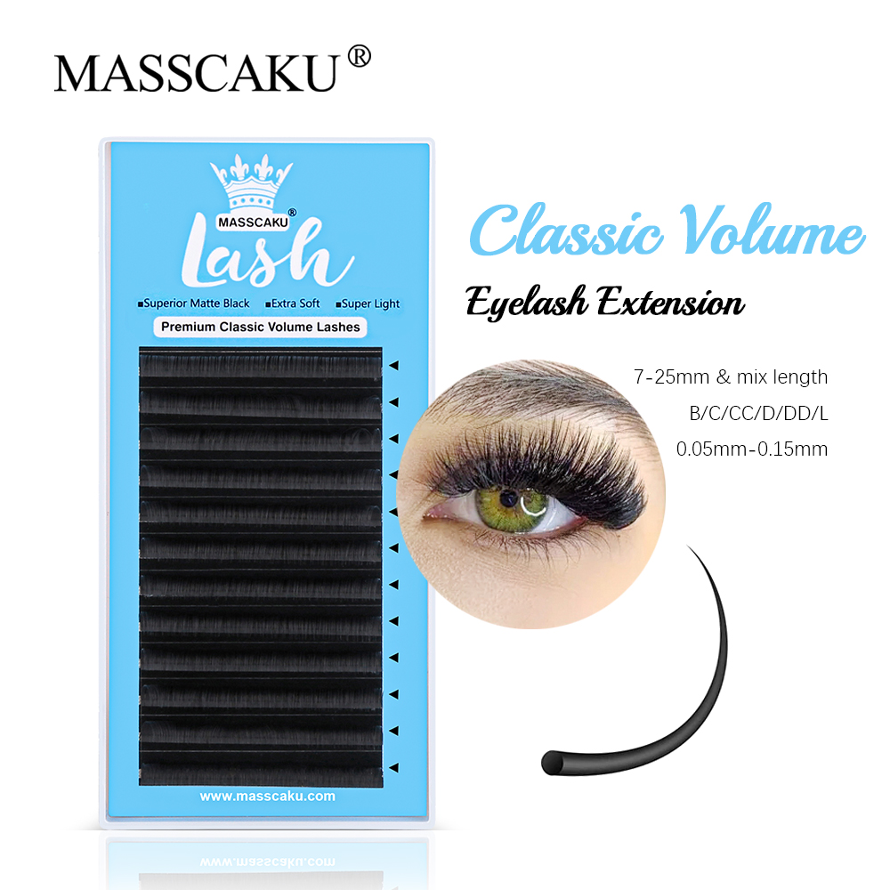 MASSAKU 클래식 정사이즈 속눈썹 익스텐션, 개별  - Eyelash Extension Russian 리뷰 및 가격