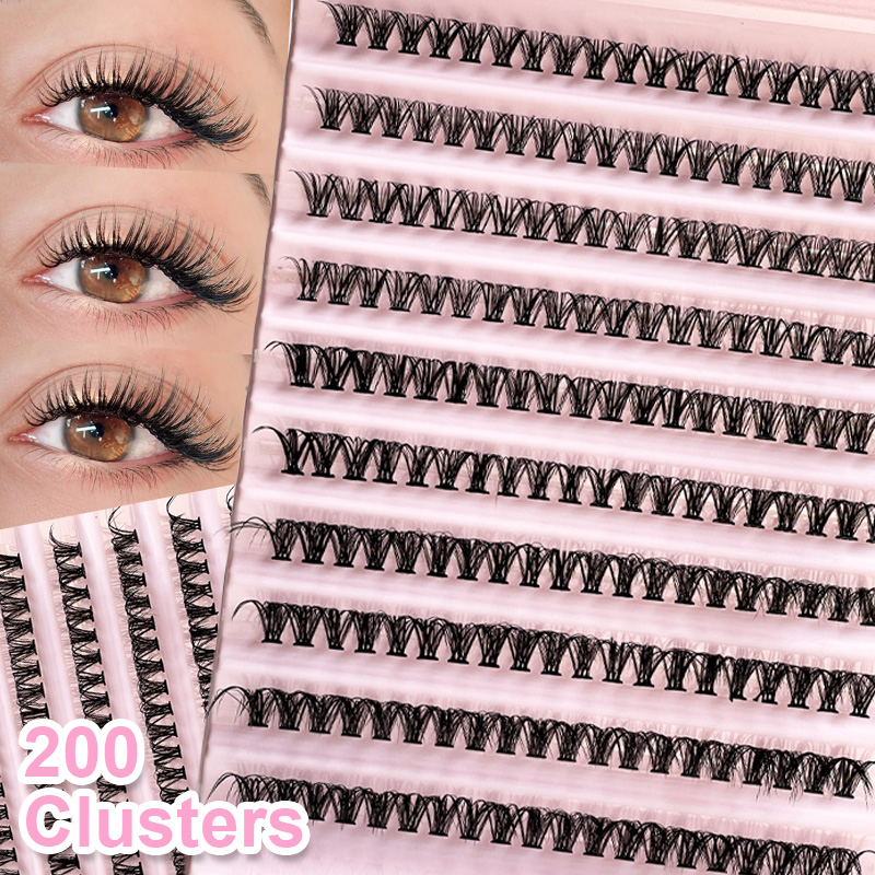 개별 속눈썹 속눈썹 클러스터 8-16mm 200개 자연 - Eyelash Extension Look 리뷰 및 가격