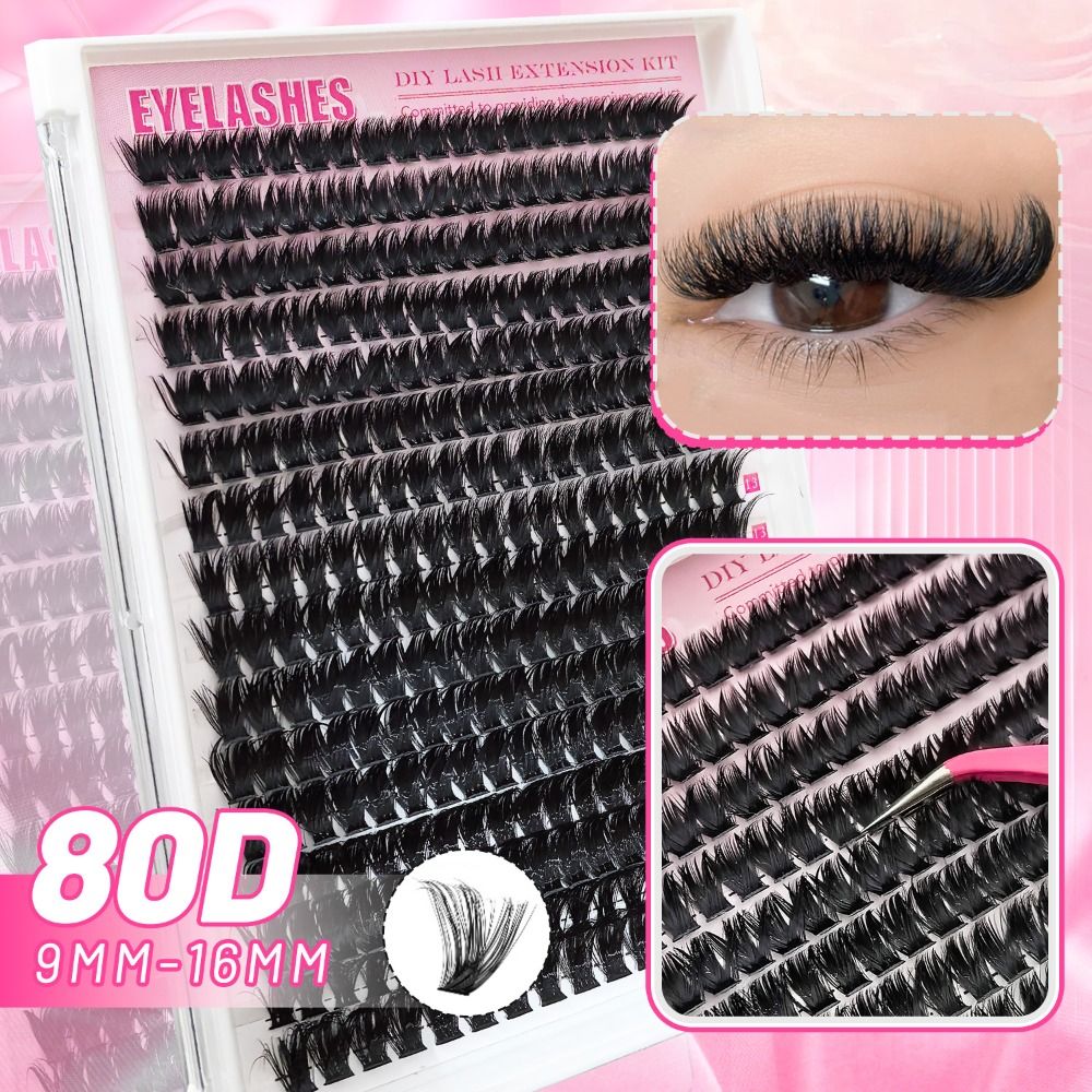 내추럴 룩 인조 속눈썹 본드 앤 씰 클러스터 디자인 D - Eyelash Extension Look 리뷰 및 가격