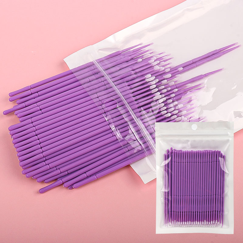 100개/봉지 대나무 속눈썹 연장 클리닝 면봉 래쉬 리 - Eyelash Extension Look 리뷰 및 가격