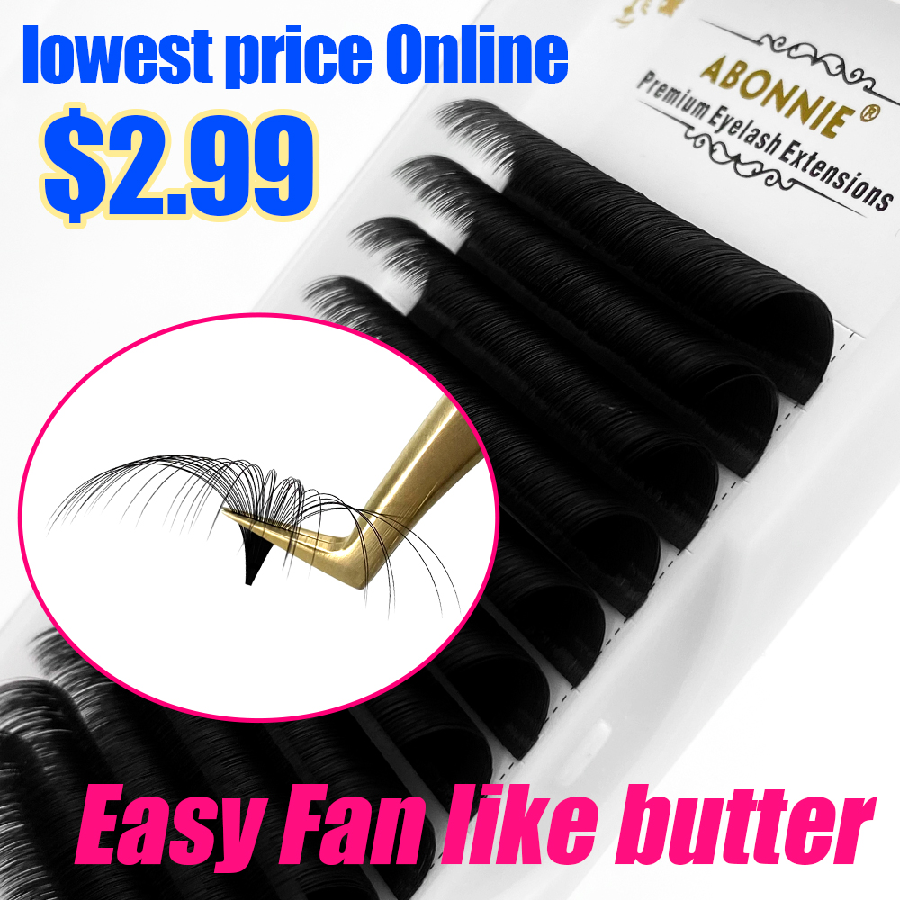 Abonnie 0.03-0.10mm 간편한 팬 속눈썹  - Eyelash Extension Human Hair 리뷰 및 가격