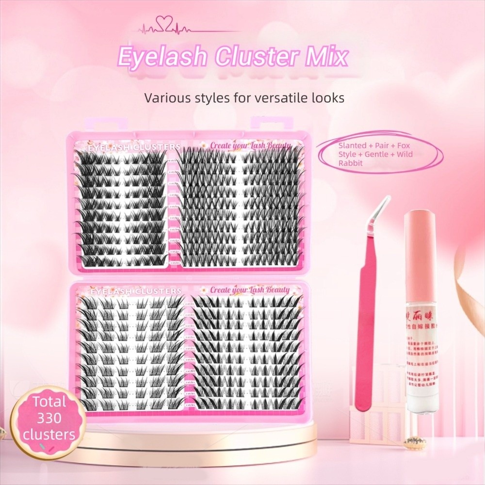 핫 내추럴 룩 인조 속눈썹 블랙 C컬 3D 효과 가짜  - Eyelash Extension Look 리뷰 및 가격